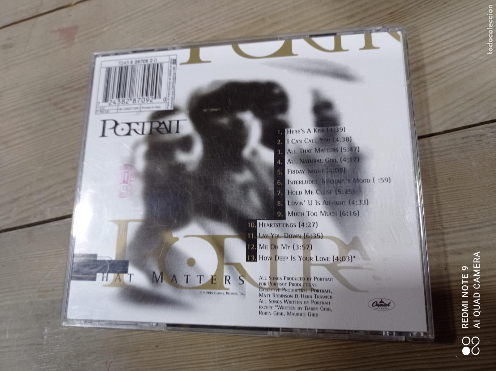 CDs de m&uacute;sica: PORTRAIT. ALL THAT MATTERS. CD. - Foto 2