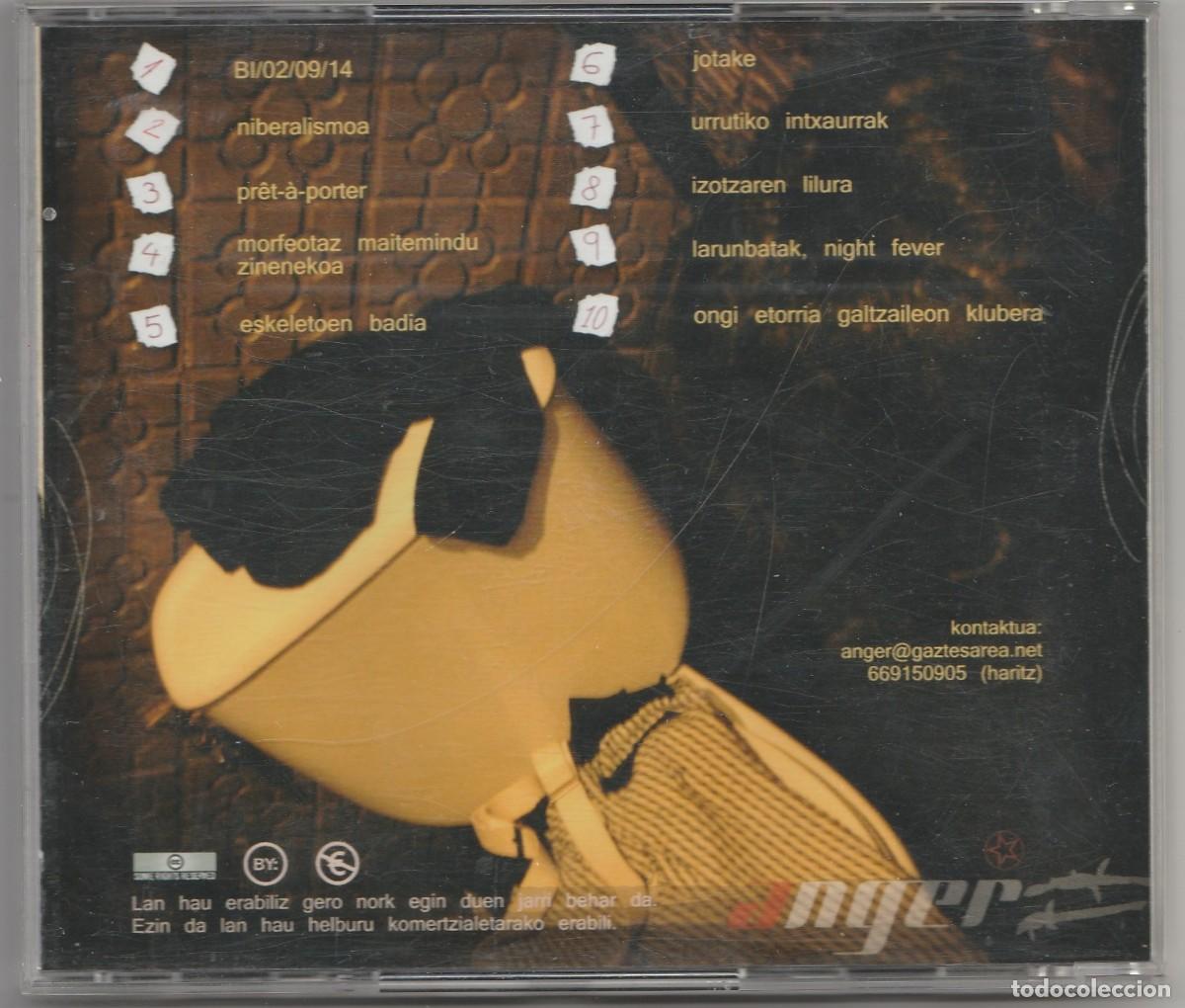 CDs de m&uacute;sica: CD ANGER - BILUZTU - METAL - Foto 2