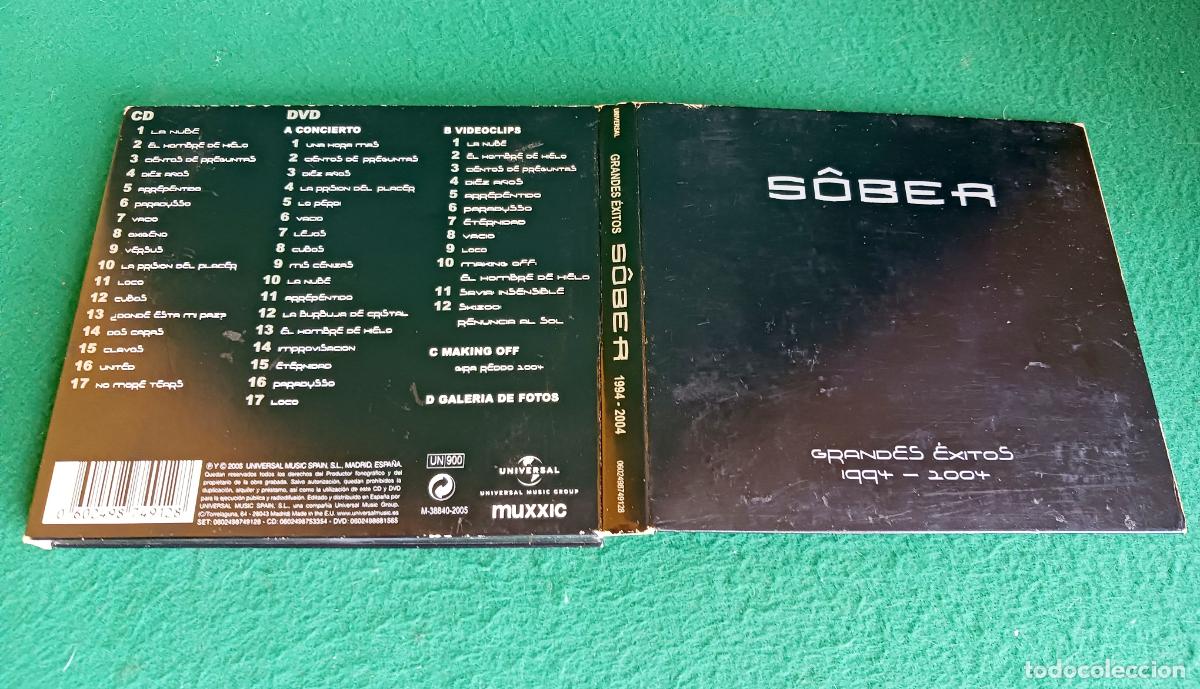 CDs de m&uacute;sica: SOBER - GRANDES &Eacute;XITOS 2005 - DIGIPACK DVD + LIBRETO - INCOMPLETO - Foto 2
