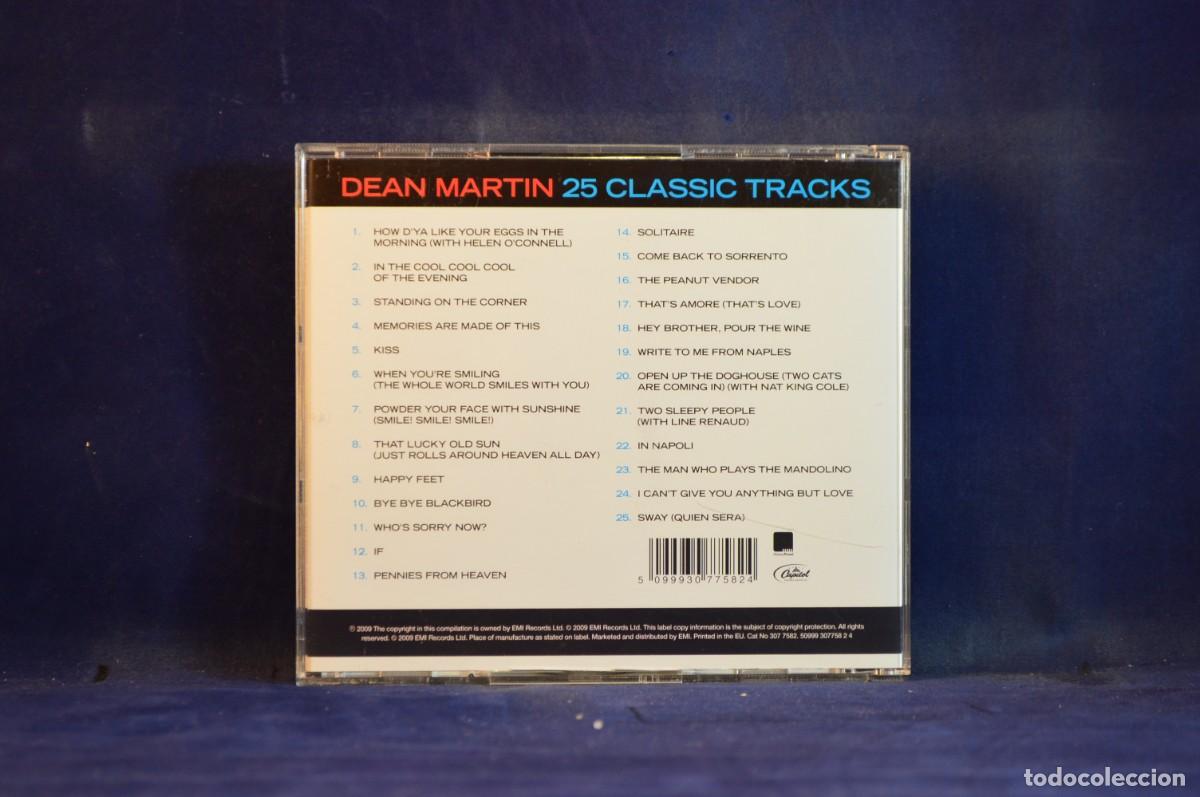 CDs de m&uacute;sica: DEAN MARTIN 25 CLASSIC TRACKS - CD - Foto 2