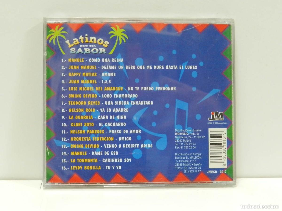 CDs de m&uacute;sica: DISCO CD. Latinos Pero Con Sabor. COMPACT DISC. - Foto 2