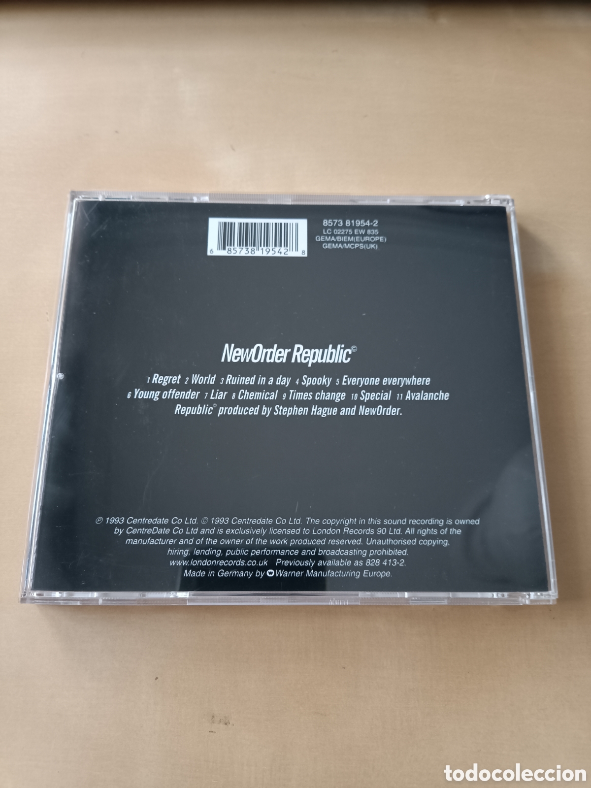 CDs de m&uacute;sica: CD NEW ORDER - REPUBLIC - Foto 2