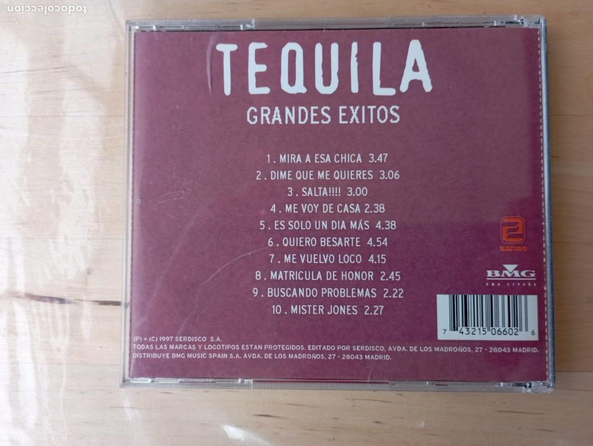 CDs de m&uacute;sica: TEQUILA, GRANDES &Eacute;XITOS, SPAIN, ZAFIRO, CD. - Foto 2