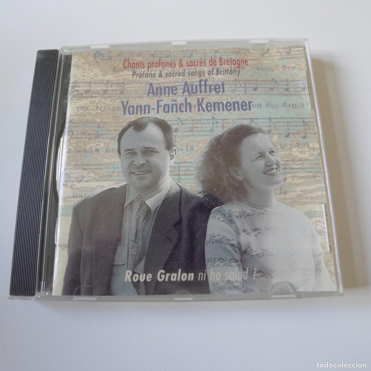 CD de M&uacute;sica: Anne Auffret, Yann-Fa&ntilde;ch Kemener &ndash; Roue Gralon Ni Ho Salud ! CD musica celta