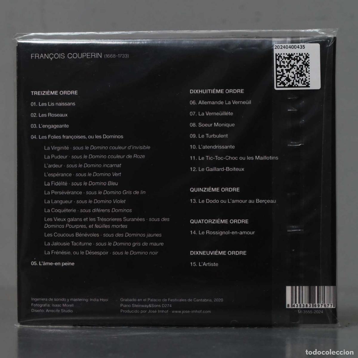 CDs de m&uacute;sica: CD. Jos&eacute; Imhof - Couperin. PRECINTADO - Foto 2