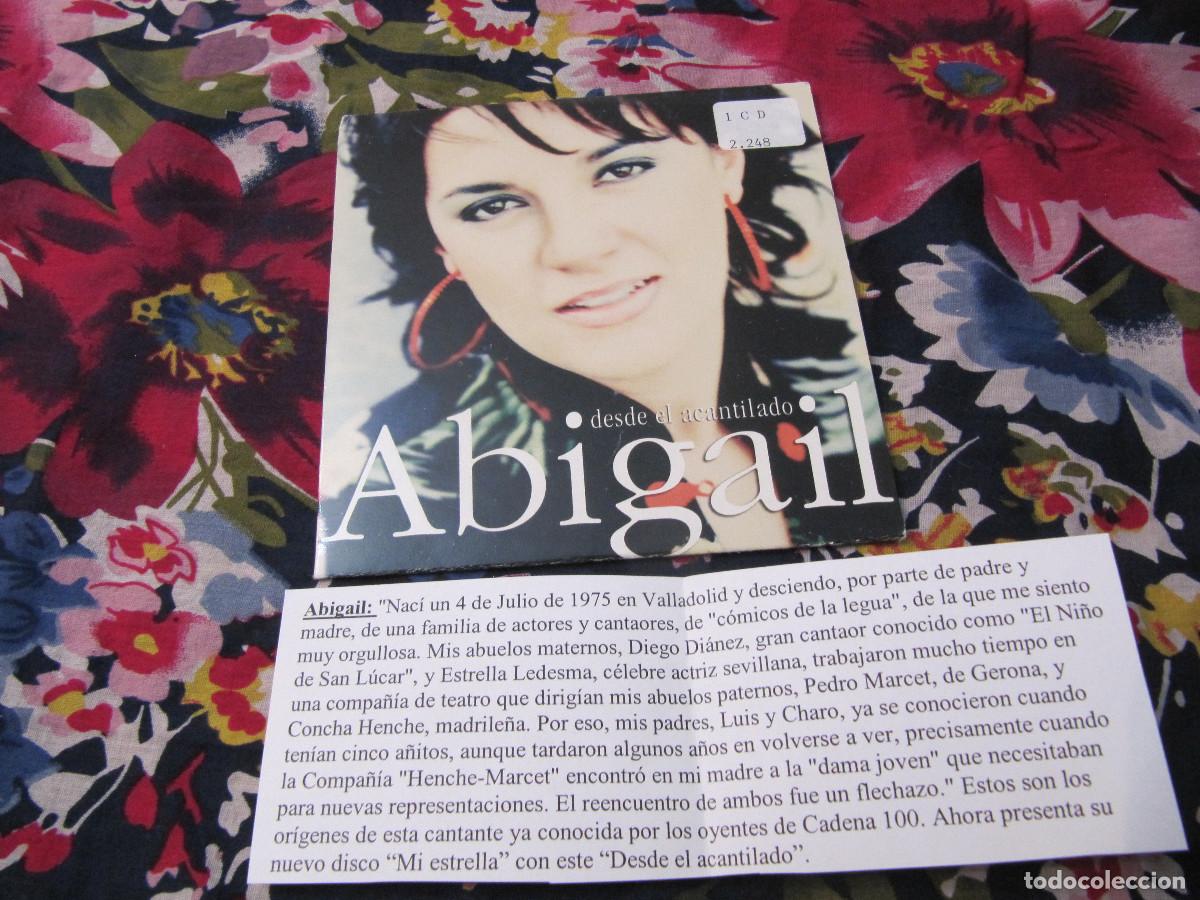 CDs de m&uacute;sica: ABIGAIL. DESDE EL ACANTILADO CD SINGLE CADENA 100 - Foto 1