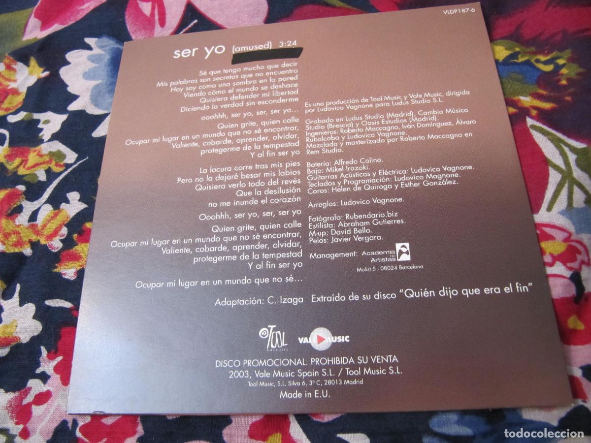 CDs de m&uacute;sica: NIKA - SER YO - CD SINGLE - Foto 2