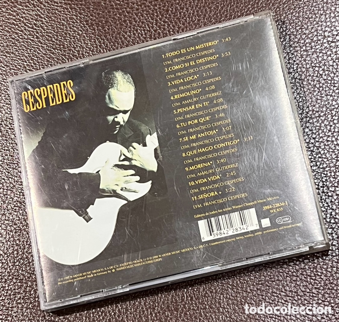 CDs de m&uacute;sica: CD. Francisco C&eacute;spedes. &ldquo;Vida loca&rdquo;. - Foto 2