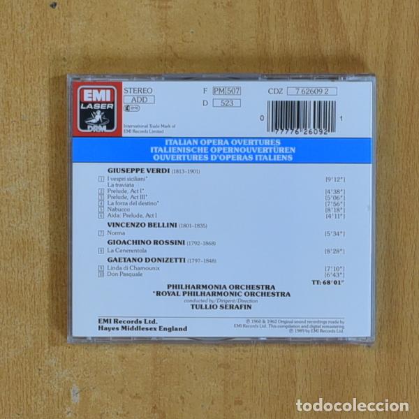 CDs de m&uacute;sica: VARIOS - ITALIAN OPERA OVERTURES - CD - Foto 2