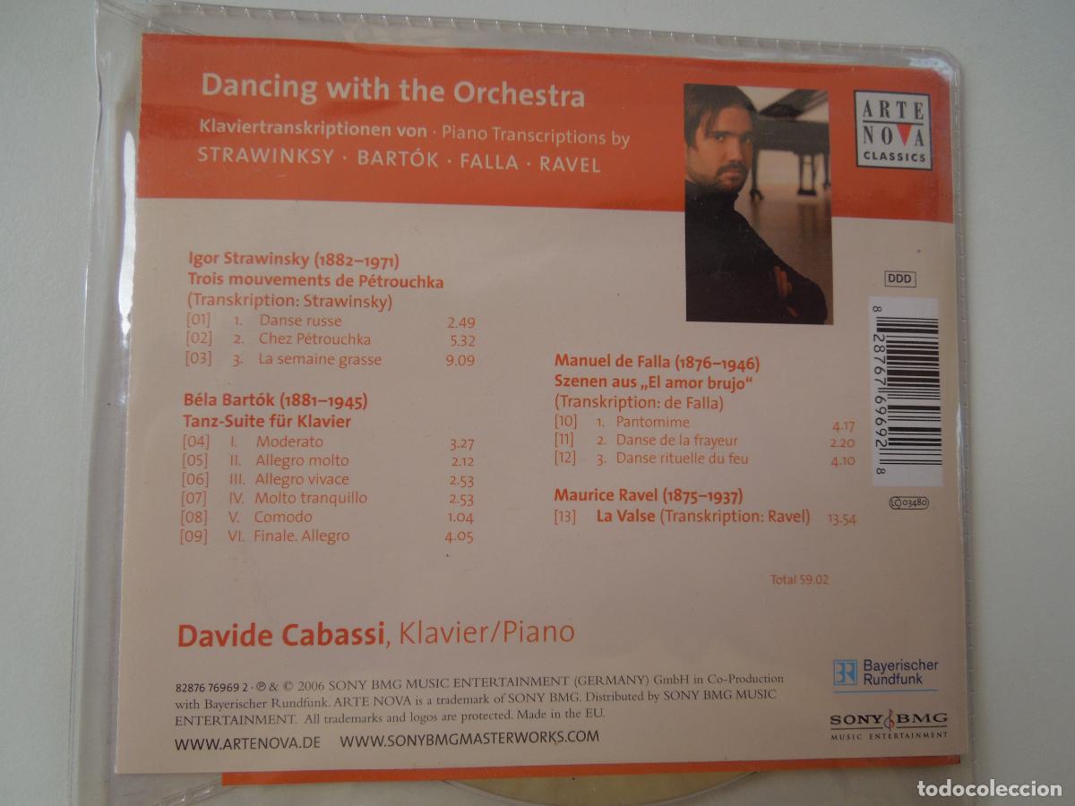 CDs de m&uacute;sica: DAVIDE CABASSI - DANCING WITH THE ORCHESTRA - CD - Foto 2