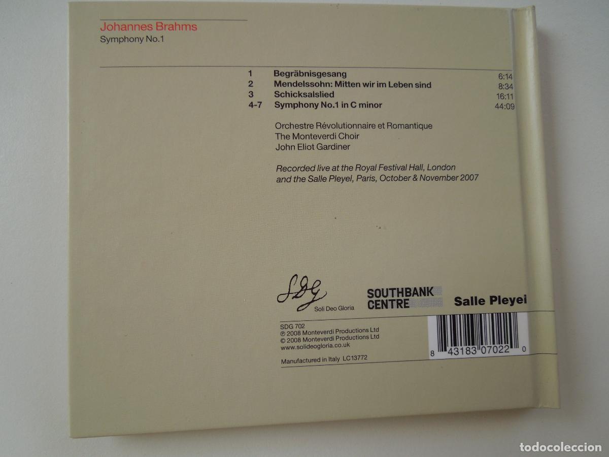 CDs de m&uacute;sica: BRAHMS - SYMPHONY 1 - GARDINER - CD+LIBRETO - Foto 5