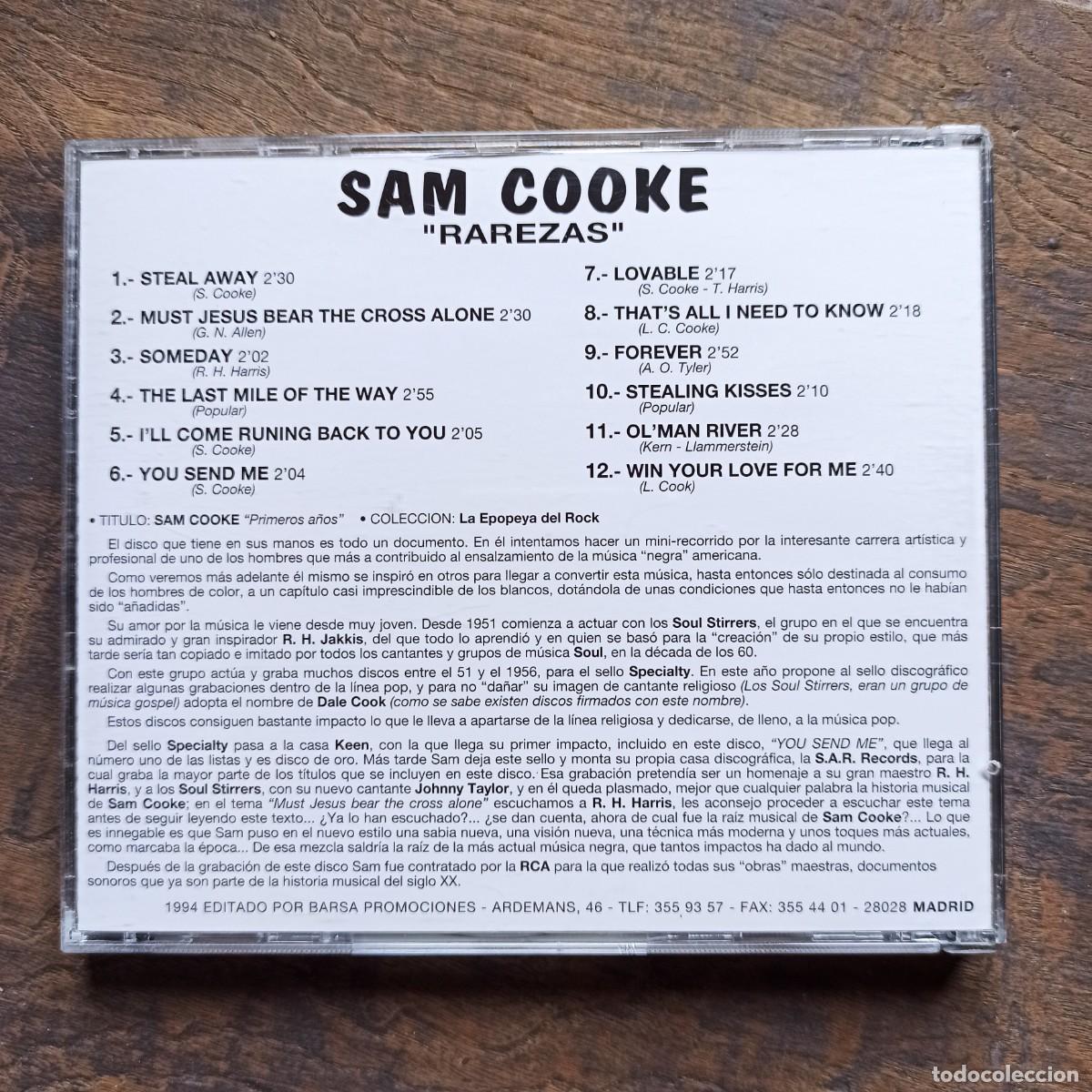 CDs de m&uacute;sica: CD Sam Cooke &ndash; Rarezas - Foto 2