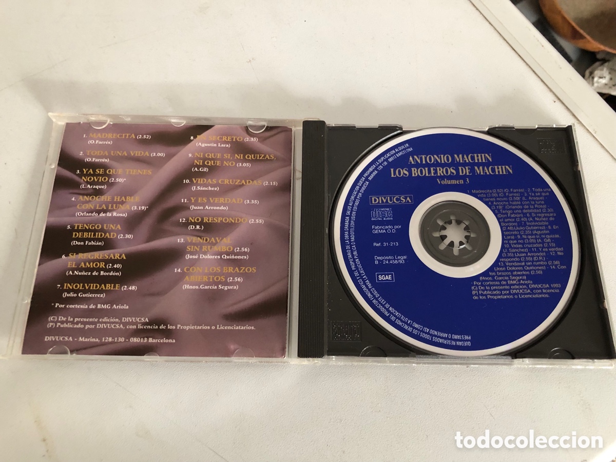 CDs de m&uacute;sica: Los Boleros De Machin Vol.3 Cd - Foto 2