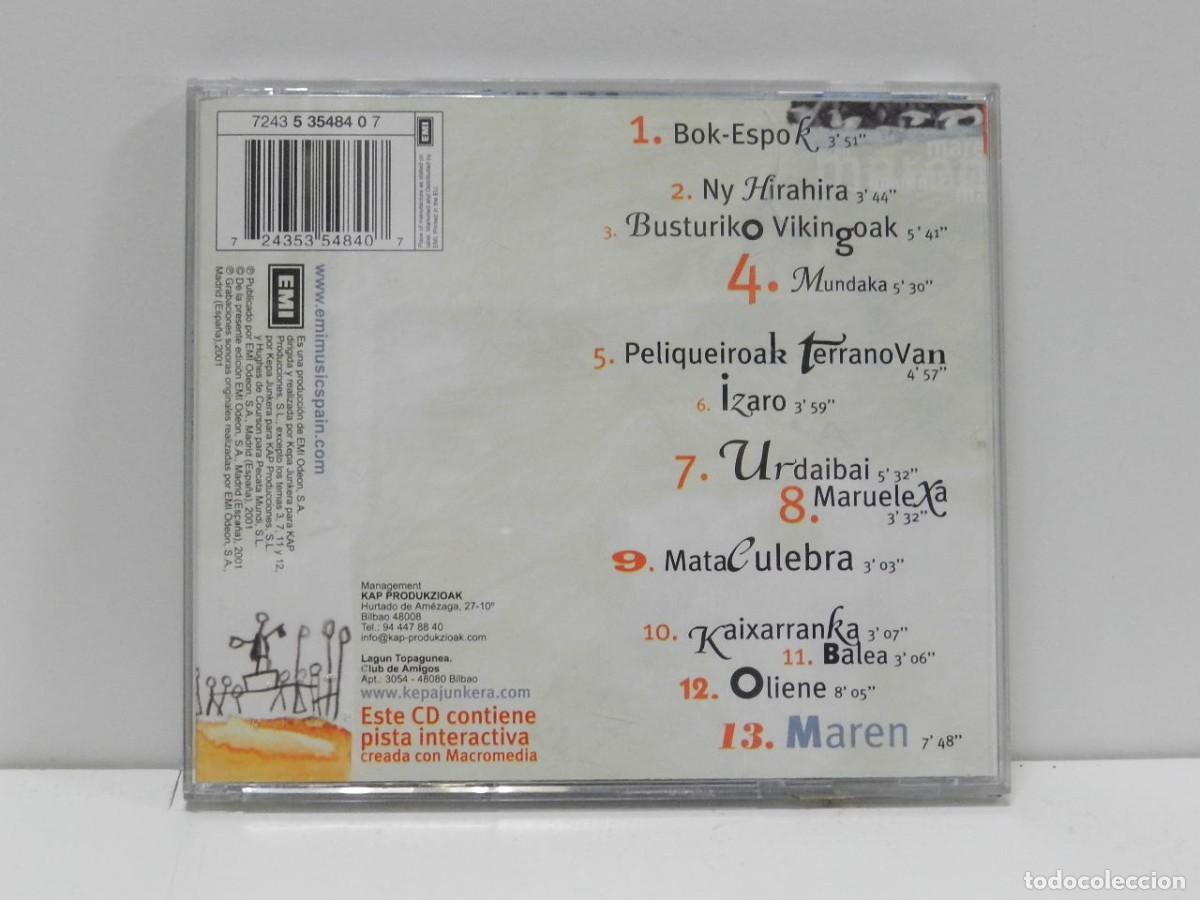 CDs de m&uacute;sica: DISCO CD. Kepa Junkera &ndash; Maren. COMPACT DISC. - Foto 2