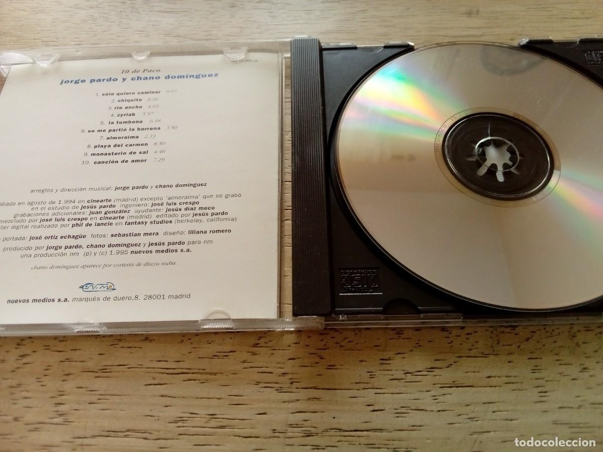 CDs de m&uacute;sica: Jorge Pardo y Chano Dom&iacute;nguez. 10 de Paco. CD - Foto 4