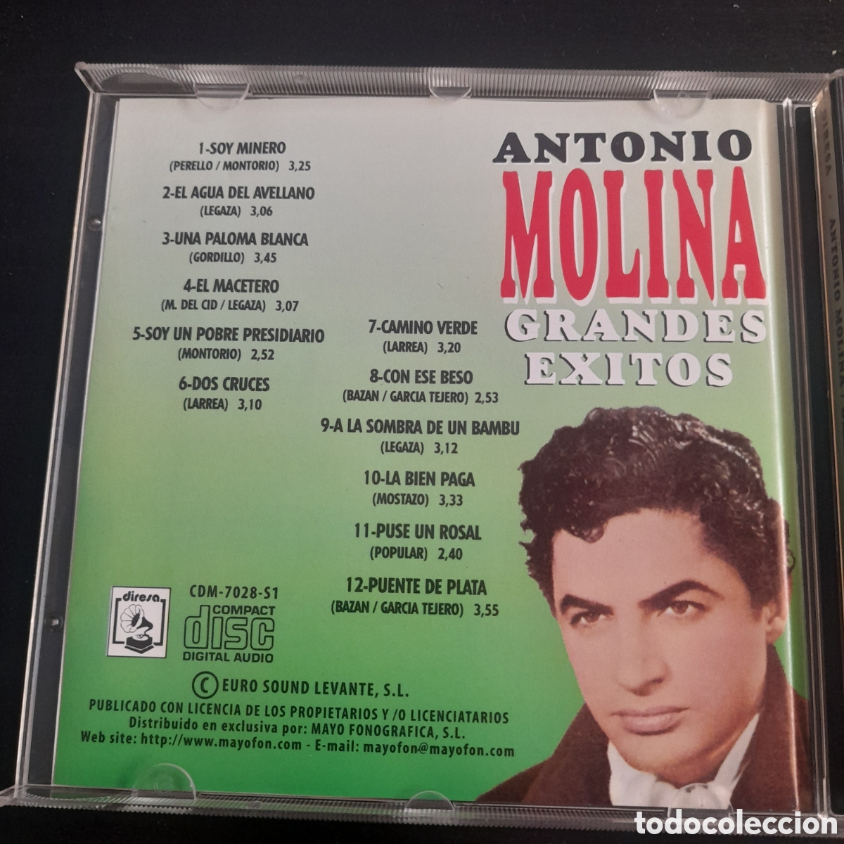 CDs de m&uacute;sica: Antonio Molina - Grandes exitos. Cd - Foto 3