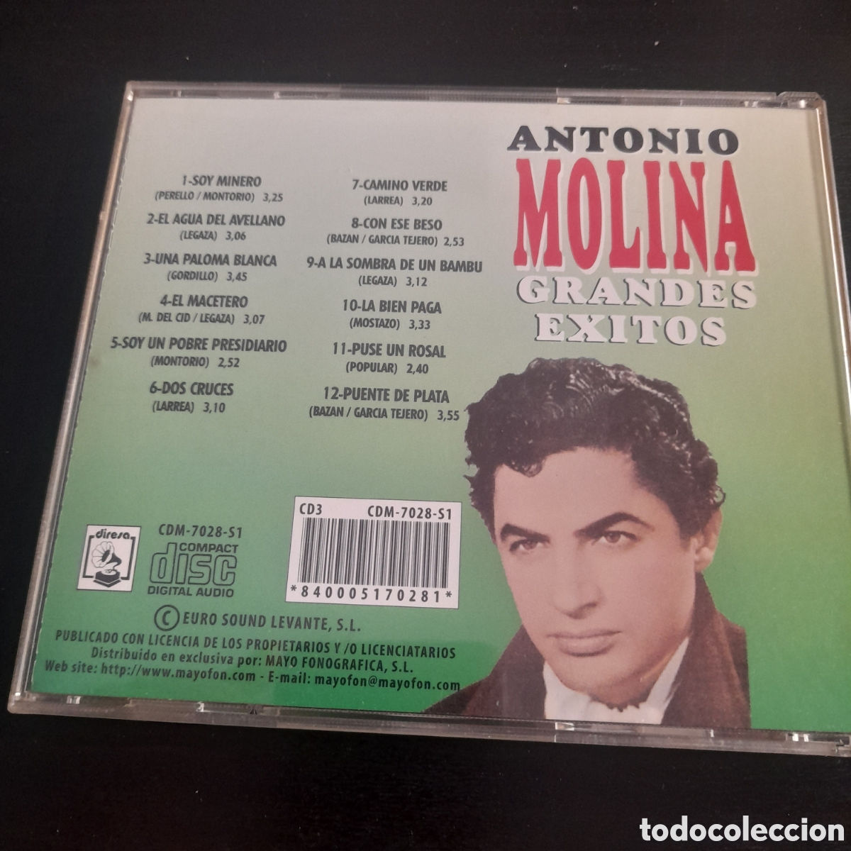 CDs de m&uacute;sica: Antonio Molina - Grandes exitos. Cd - Foto 4