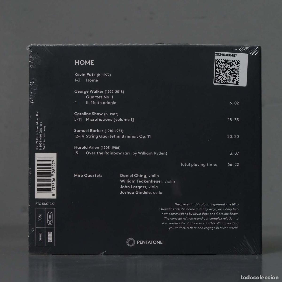 CDs de m&uacute;sica: CD. Home - Miro Quartet. PRECINTADO - Foto 2