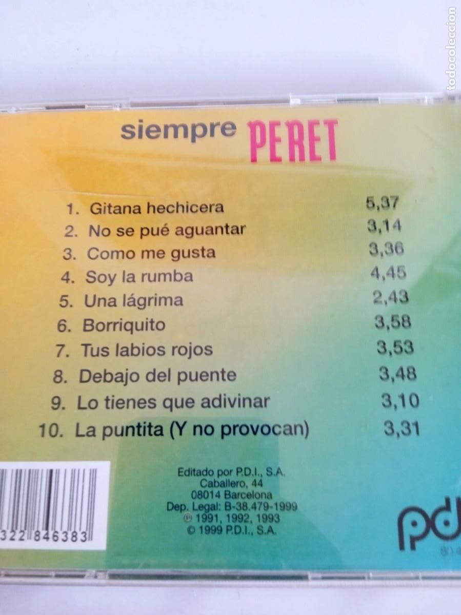 CDs de m&uacute;sica: PERET Siempre Peret Cd. - Foto 3