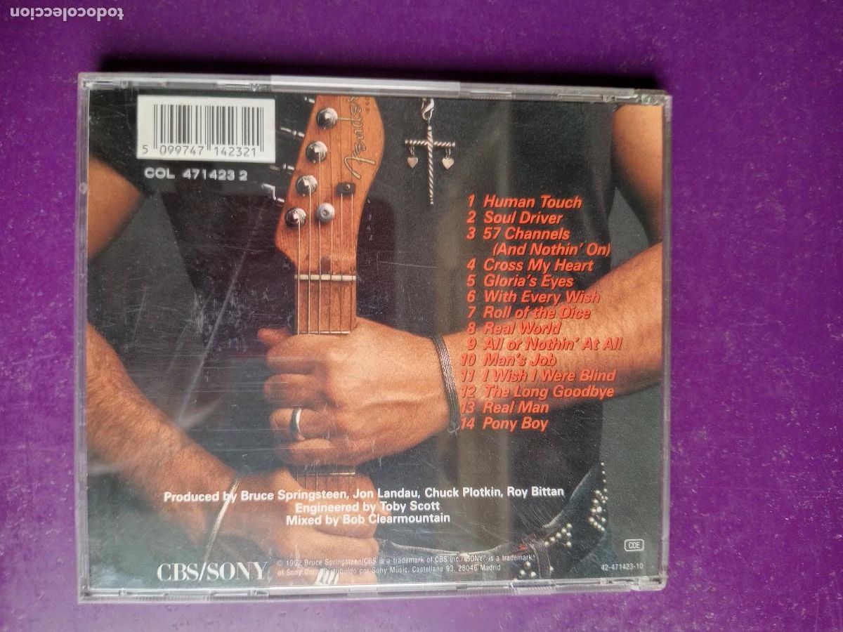 CDs de m&uacute;sica: Bruce Springsteen &ndash; Human Touch - CD CBS 1992 - SIN USO - Foto 2