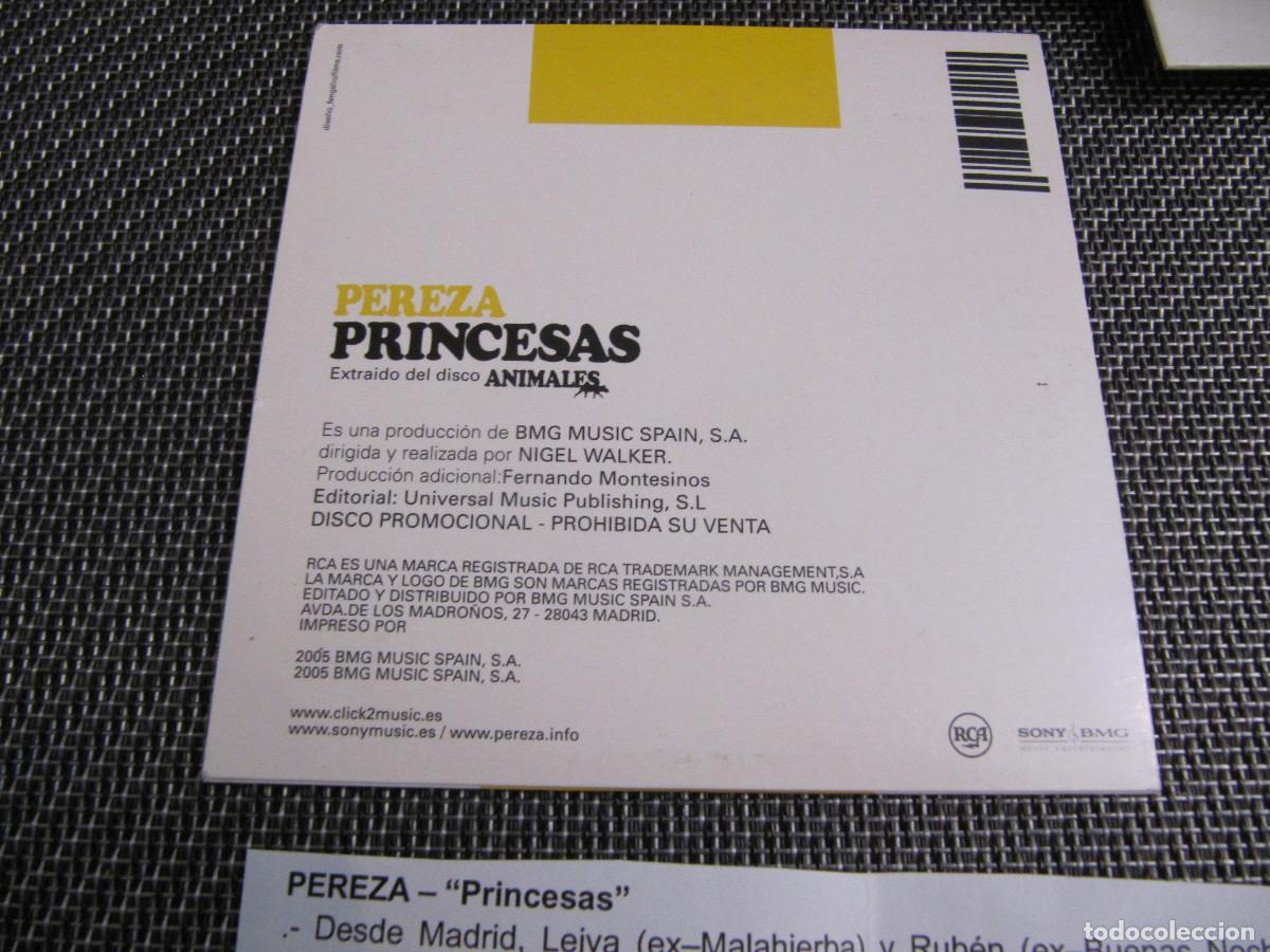 CDs de m&uacute;sica: PEREZA - PRINCESAS CD SINGLE CADENA 100 - Foto 2