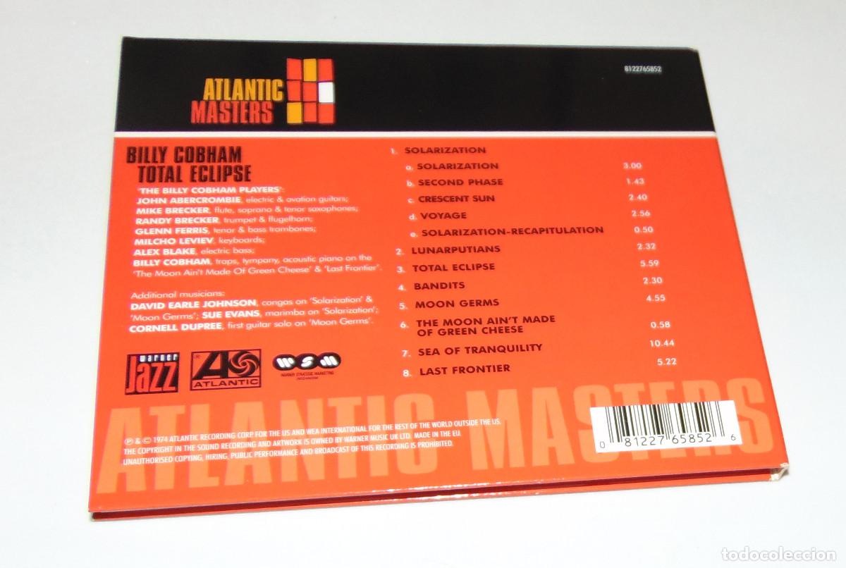 CDs de m&uacute;sica: BILLY COBHAM - TOTAL ECLIPSE - CD ALBUM DIGIPAK - ATLANTIC MASTERS - Foto 4