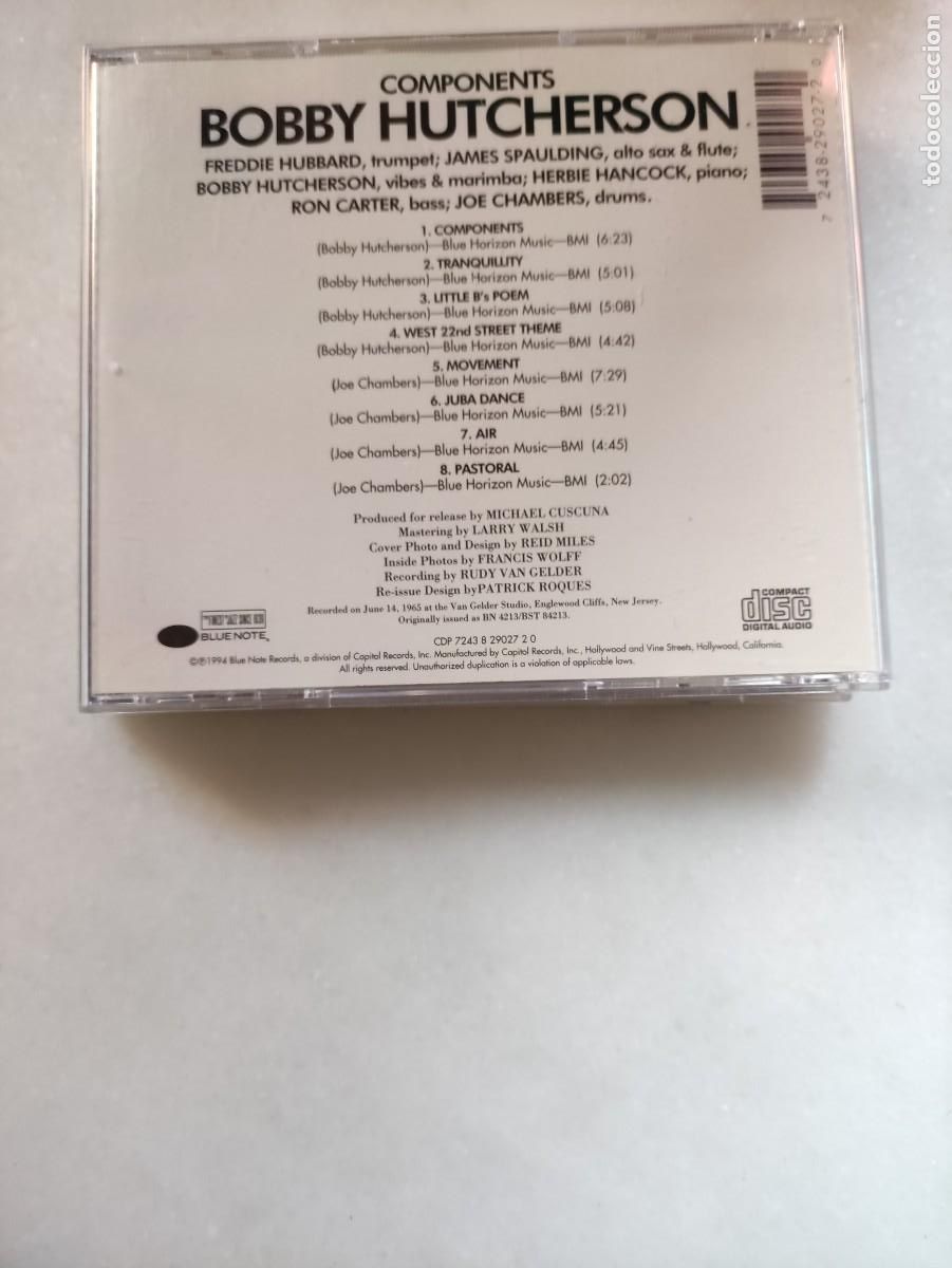 CDs de m&uacute;sica: BOBBY HUTCHERSON. COMPONENTS. BLUE NOTE. - Foto 2