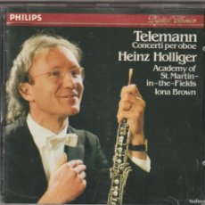 CDs de Música: TELEMANN - CONCERTI PER OBOE (CD PHILIPS) HEINZ HOLLIGER