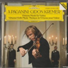 CDs de Música: A PAGANINI - GIDON KREMER - VIRTUOSO VIOLIN MUSIC (CD DGG 1986)