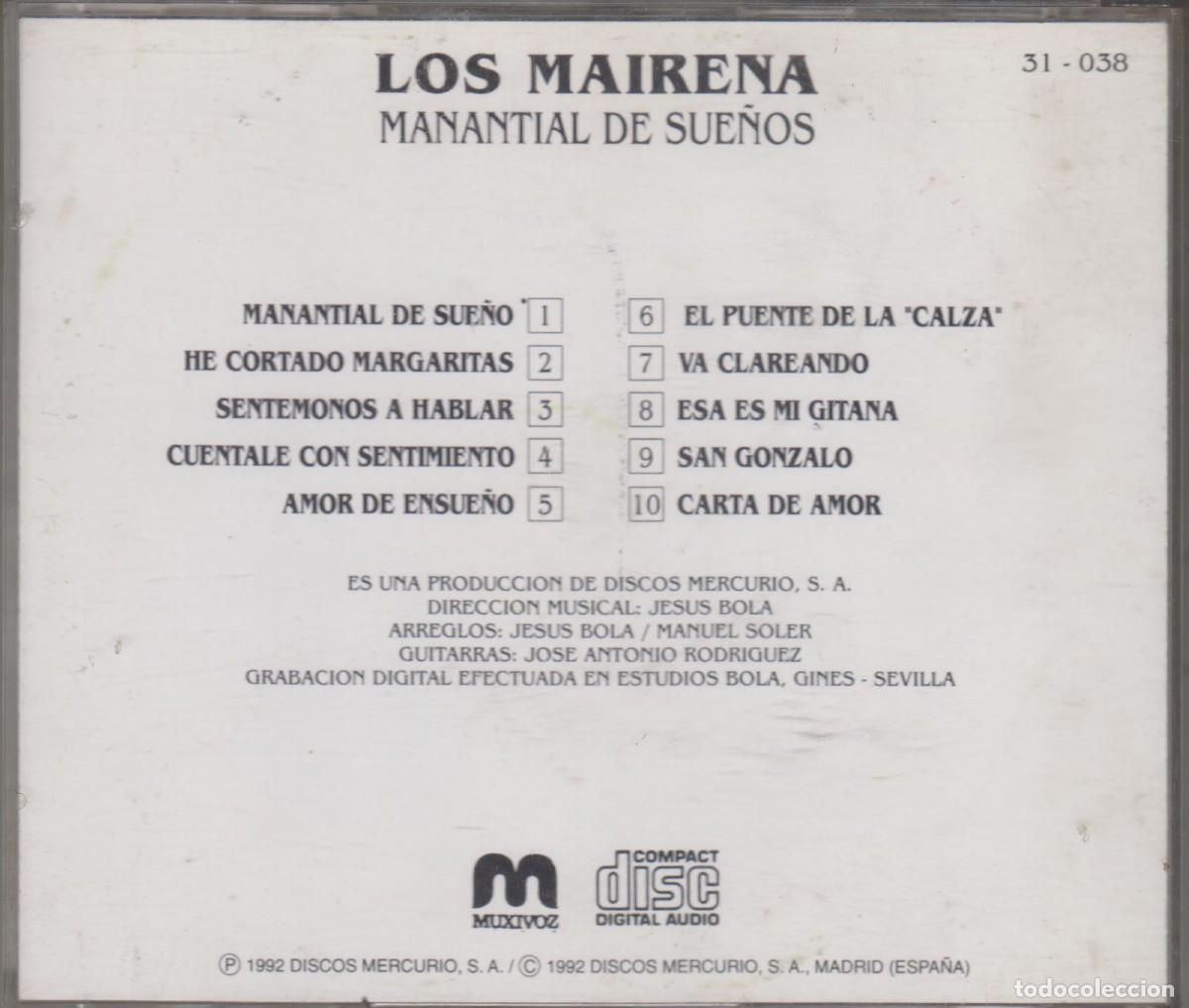 CDs de m&uacute;sica: Los Mairena cd Manantial de sue&ntilde;os 1992 - Foto 2
