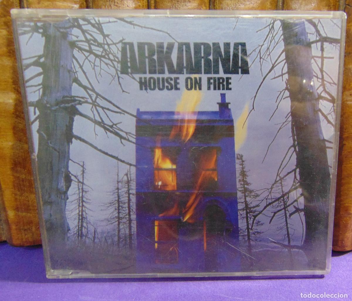 CDs de m&uacute;sica: ARKARNA - HOUSE ON FIRE - CD SINGLE - 1997 - Foto 4