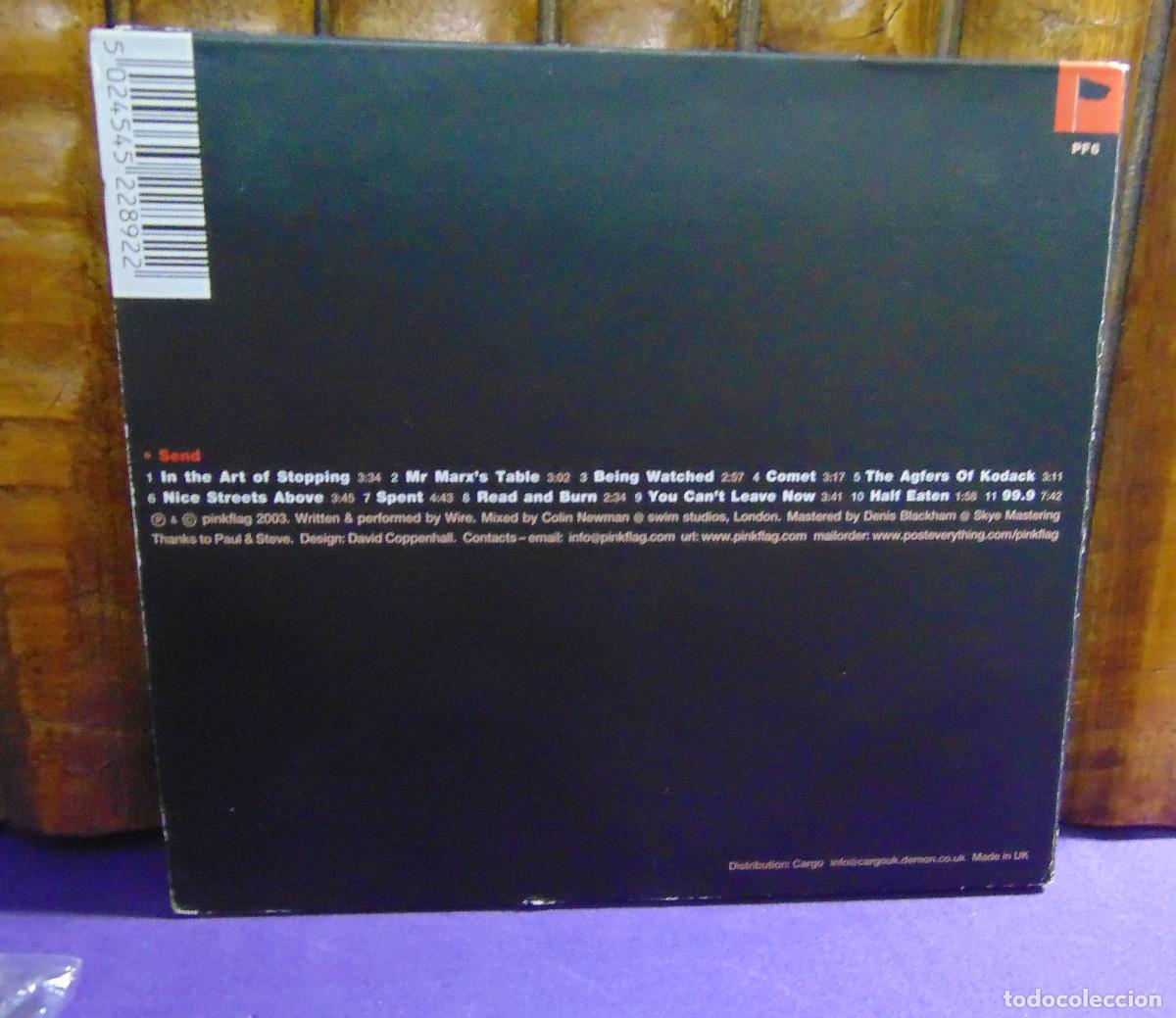 CDs de m&uacute;sica: WIRE - SEND - CD ALBUM - DIGIPAK - U.K. 2003 - Foto 3