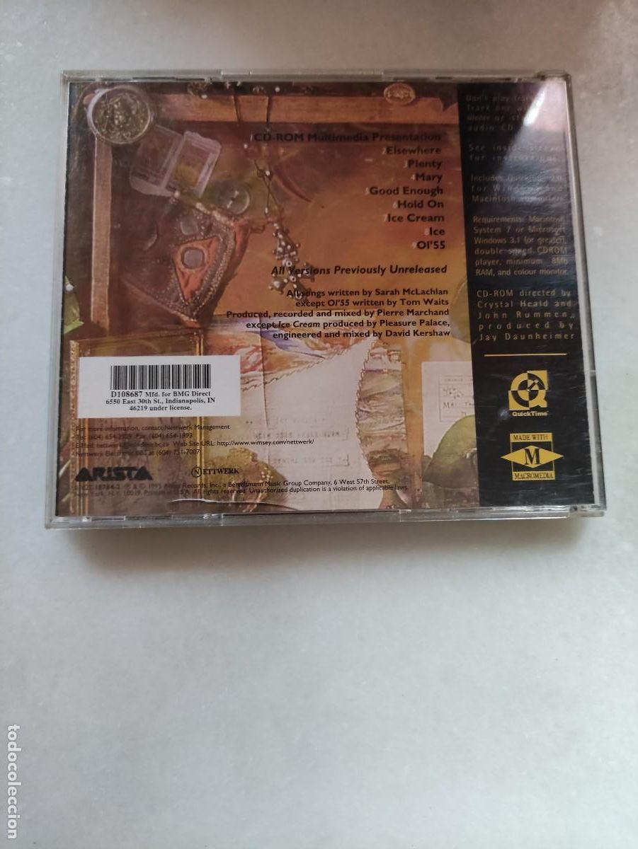 CDs de m&uacute;sica: SARAH MCLACHLAN. THE FREEDOM SESSIONS. - Foto 2