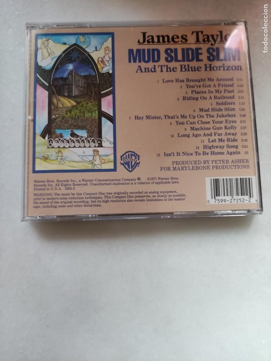 CDs de m&uacute;sica: JAMES TAYLOR. MUD SLIDE SLIM. - Foto 2