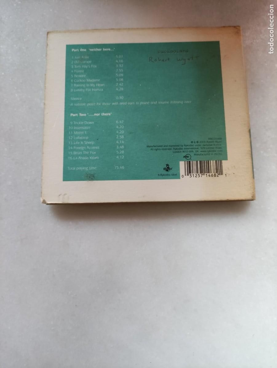 CDs de m&uacute;sica: ROBERT WYATT. CUCKOOLAND - Foto 2
