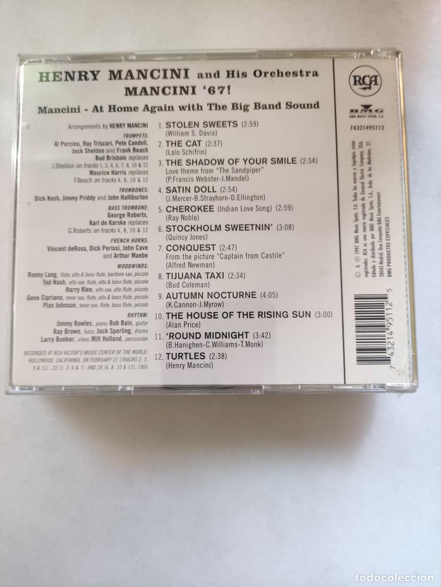 CDs de m&uacute;sica: HENRY MANCINI. MANCINI 67 - Foto 2