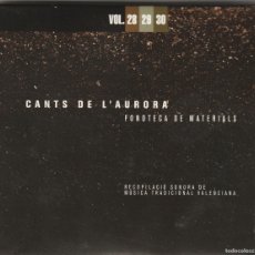 CDs de Música: CANTS DE L'AURORA · VOL.28, 29, 30 (3 X CD IVM 2001) MUSICA TRADICIONAL VALENCIANA