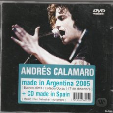 CDs de Música: ANDRES CALAMARO - MADE IN ARGENTINA 2005 + CD MADE IN SPAIN (DVD + CD GASA 2006)