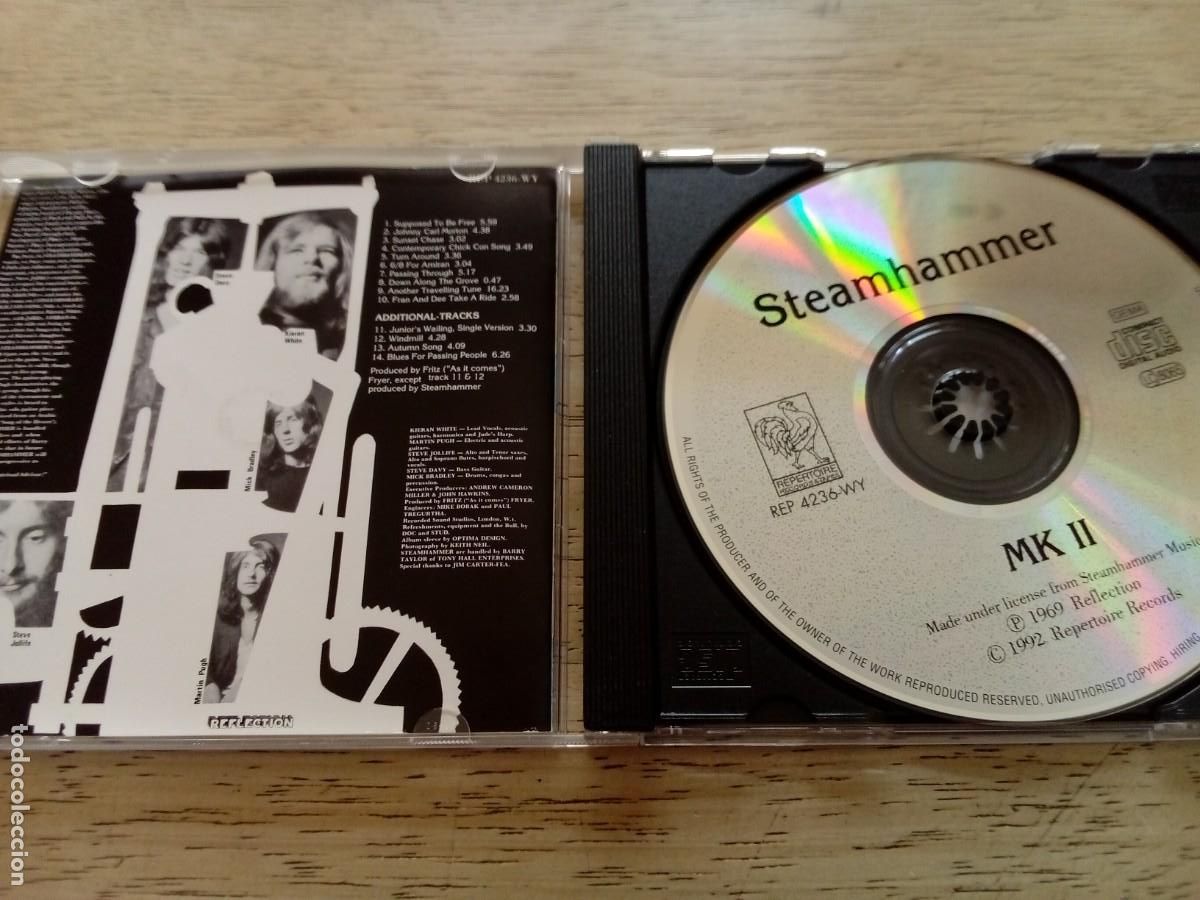 CDs de m&uacute;sica: Steamhammer. MKII. CD 1992, con 4 extras - Foto 3