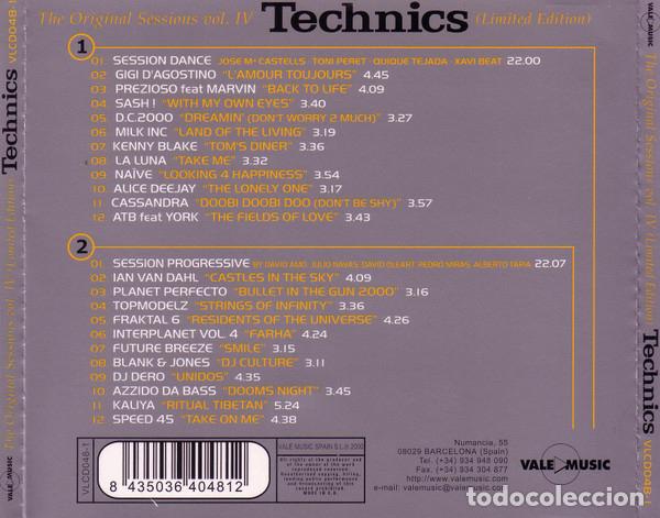 CDs de m&uacute;sica: CD Technics: The Original Sessions Vol. IV - Foto 2