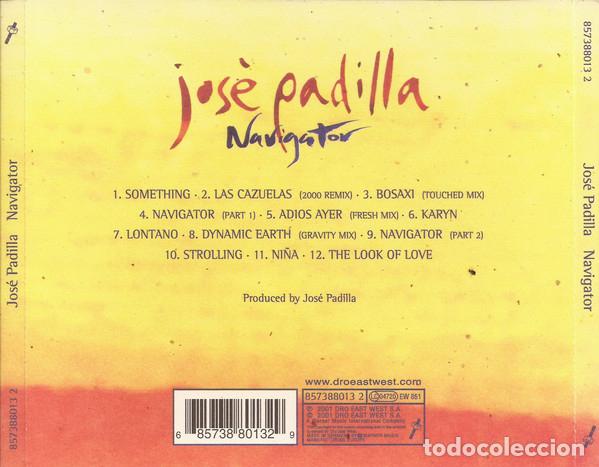 CDs de m&uacute;sica: CD Jos&eacute; Padilla - Navigator - Foto 2