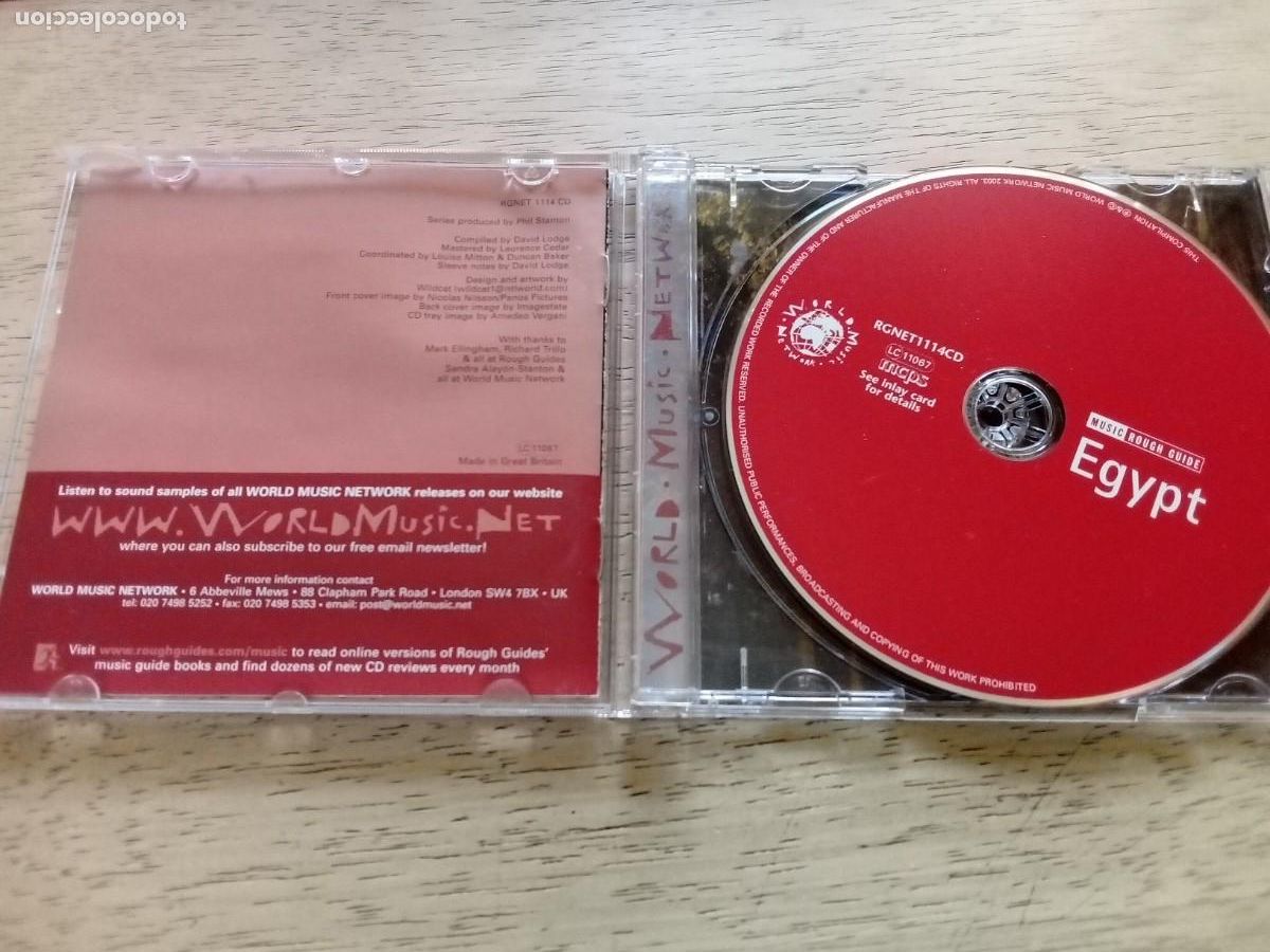 CDs de m&uacute;sica: Egypt. Rough guide music. CD - Foto 3