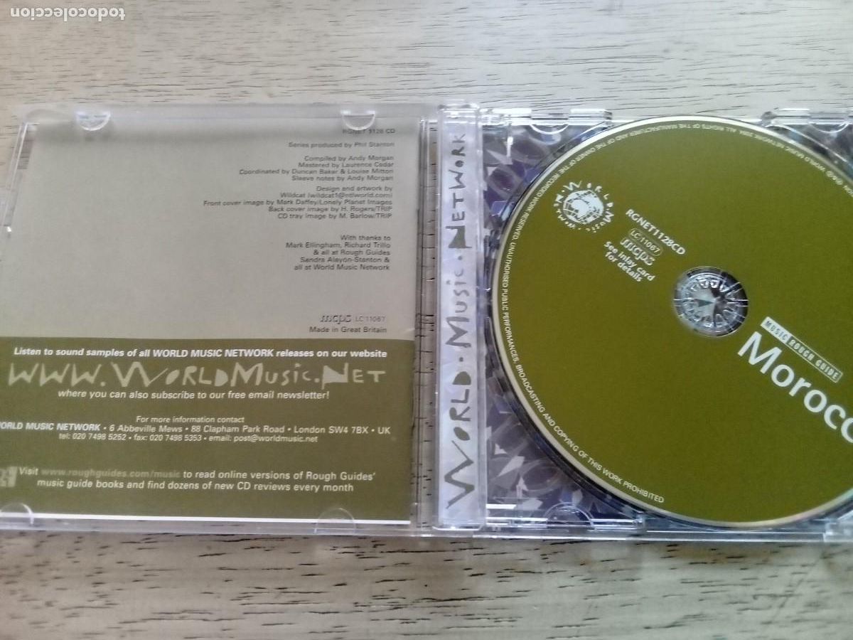 CDs de m&uacute;sica: Morocco. Rough guide music. CD - Foto 3