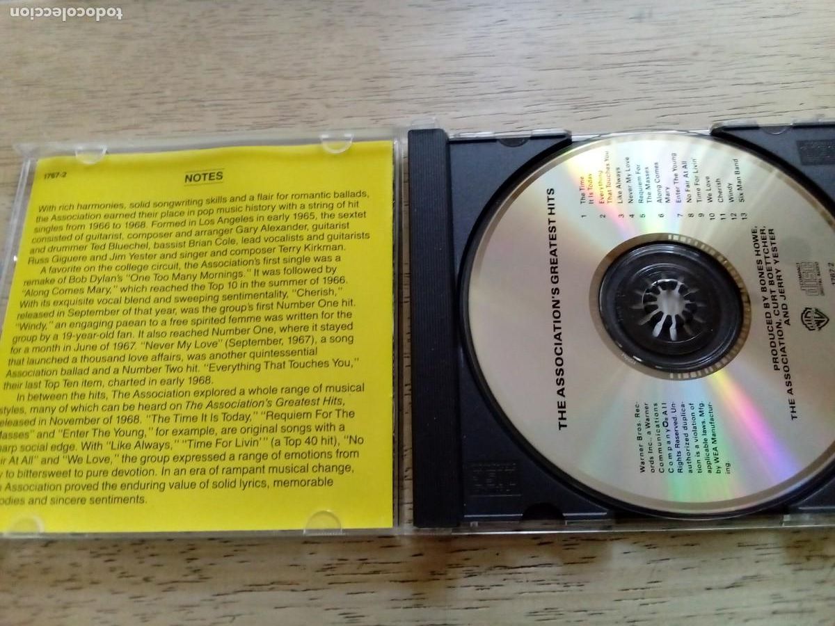 CDs de m&uacute;sica: The Association. Greatest hits. CD - Foto 3