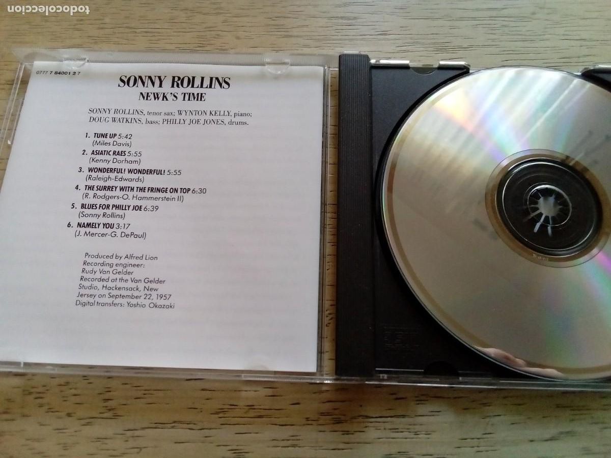 CDs de m&uacute;sica: Sonny Rollins. Newk&acute;s time. CD - Foto 4