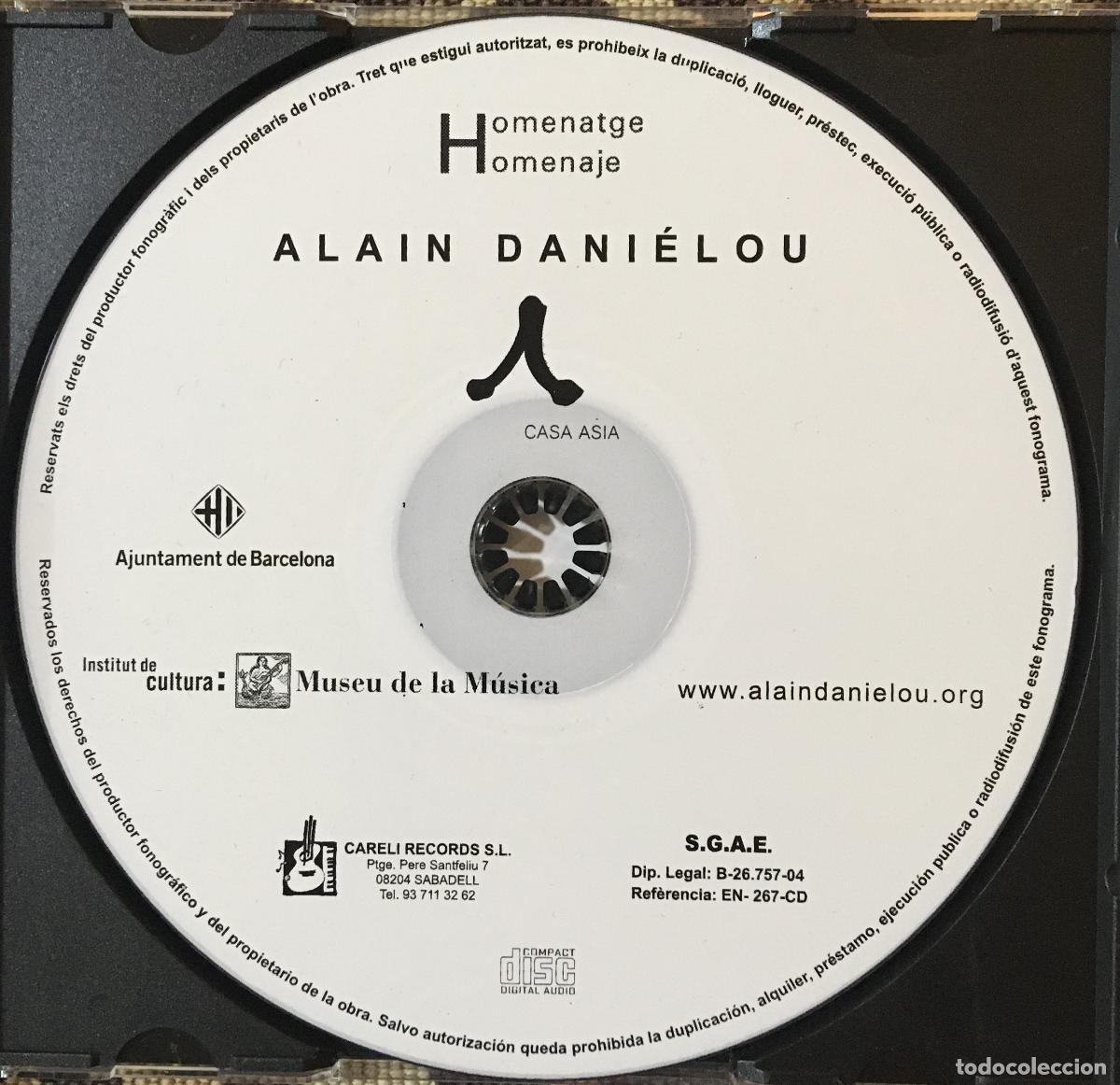 CDs de m&uacute;sica: CD Varios - Homenatge a Alain Dani&eacute;lou - Foto 3