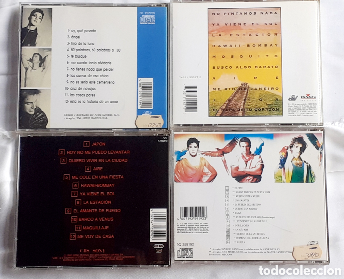 CDs de m&uacute;sica: Lote 4 Cd MECANO lote 4 cds - Foto 2
