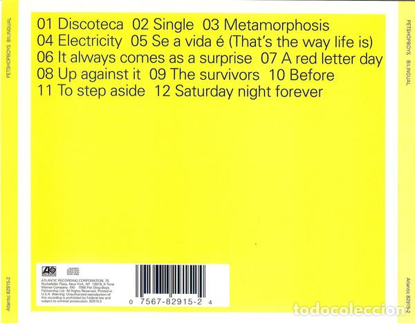 CDs de m&uacute;sica: CD Pet Shop Boys - Bilingual - Foto 2