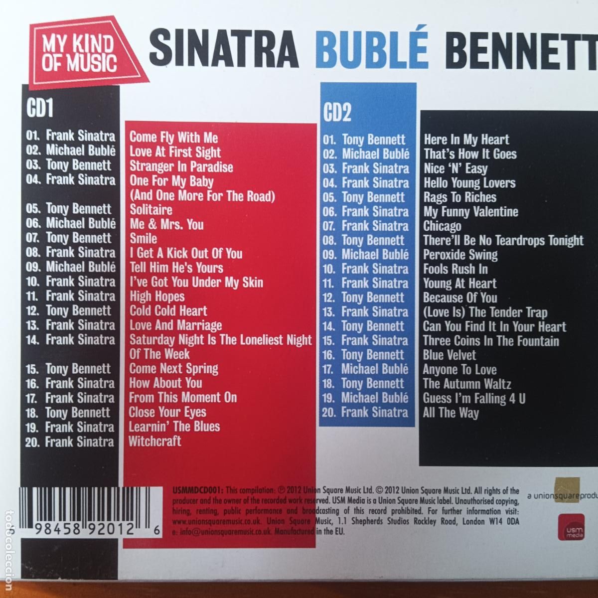CDs de m&uacute;sica: SINATRA, BUBLE & BENNETT. 2 CD SET - Foto 2