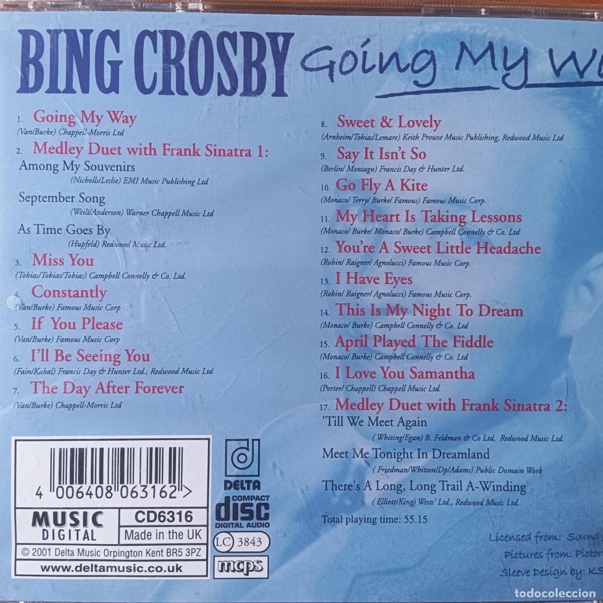 CDs de m&uacute;sica: BING CROSBY. GOING MY WAY. CD - Foto 2
